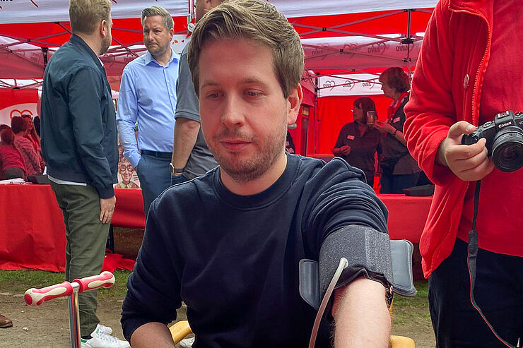 Caritas-Stand auf SPD-Familienfest