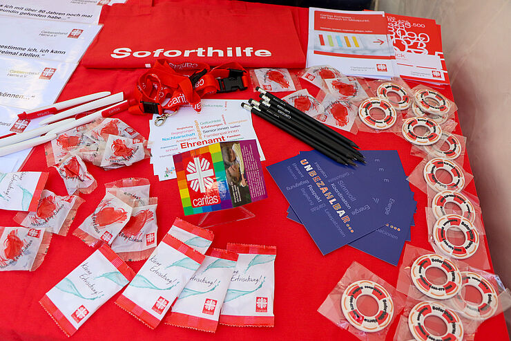 Caritas-Stand Markt der Möglichkeiten